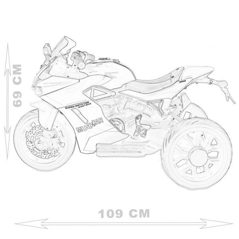 SUPER MOTOR ŚCIGACZ "MUO" - IMITACJA PRAWDZIWEGO LICZNIKA, REALISTYCZNE DŹWIĘKI/959-3