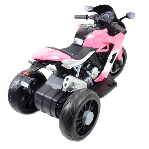 SZYBKI MOTOR POLICYJNY Z KOGUTEM, MIĘKKIE KOŁA, DŹWIĘKI, DWA SILNIKI, PILOT/NT5188