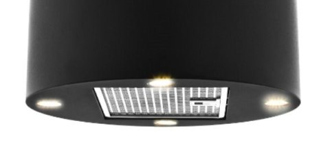 Okap wyspowy cylindryczny AKPO WK-4 ISLA BALMERA CZARNY (tuba, sterowanie mechaniczne)