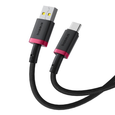 Kabel Baseus Dura USB-Typ C 60W 1m (czerwono-czarny)