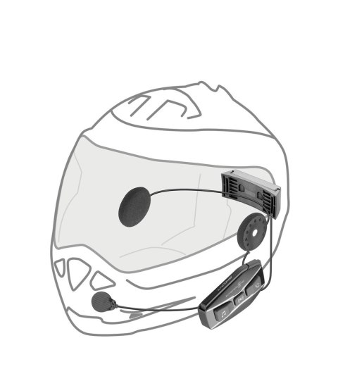 Interkom motocyklowy INTERPHONE U-COM 16, komplet na 1 kask Interkom motocyklowy INTERPHONE U-COM 16, komplet na 1 kask