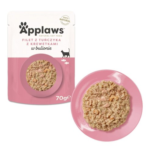 Applaws Cat Pouch Tuna Fillet with Pacific Prawn 70g