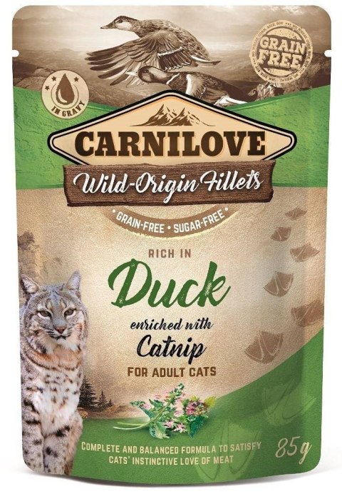 Carnilove Cat Pouch Duck&Catnip 85g