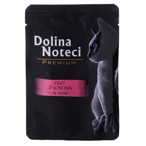 DOLINA NOTECI Premium filet z łososia w sosie - mokra karma dla kota - 85g
