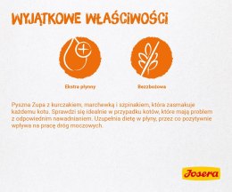 JOSERA Zupa kurczak z marchwią i szpinakiem - mokra karma dla kota - 70 g