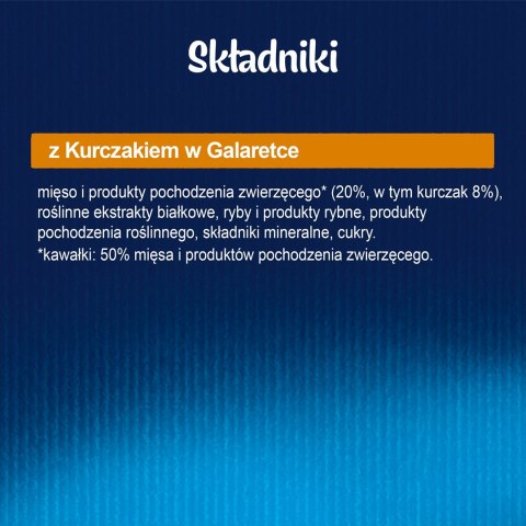 Purina Felix Fantastic Junior Kurczak - mokra karma dla kota - 85 g