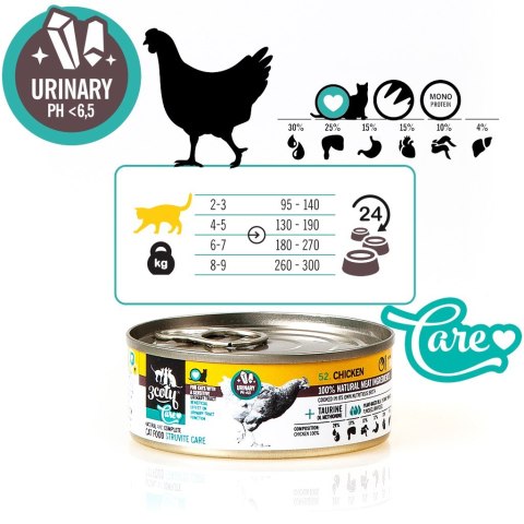 3Coty CHICKEN Struvite Care for cats with sensitive urinary tract 80g