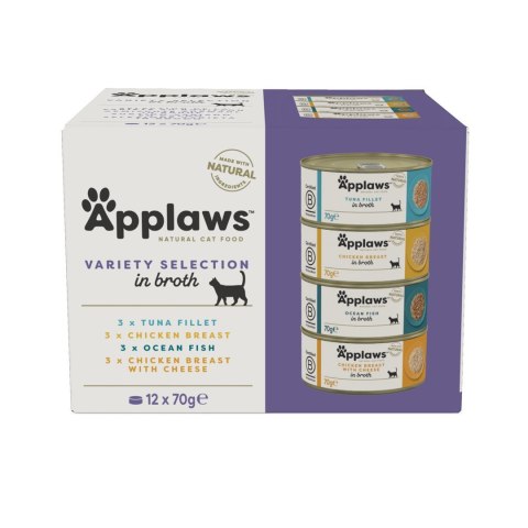 APPLAWS CAT Supreme Selection - mokra karma dla kotów - MIX smaków 12x70g