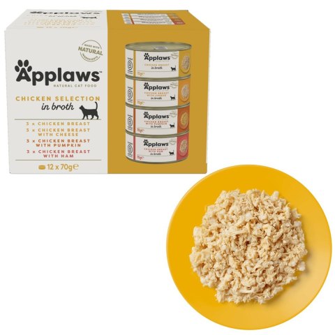 Applaws Cat Tin Multipack Chicken Collection 12x70g