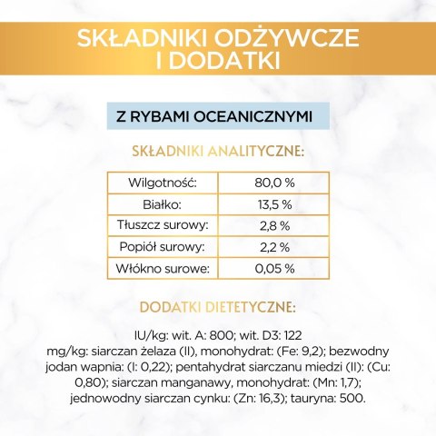 PURINA Gourmet Gold Succulent Delights Ryba oceaniczna - mokra karma dla kota - 85 g