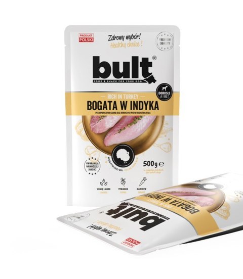 BULT mielonka bogata w indyka saszetka dla psa 500g