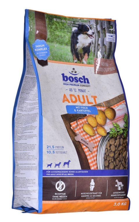 Karma Bosch Fish & Potato dla psów dorosłych 3kg