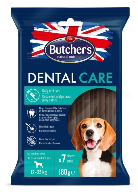 BUTCHER'S Dental Care for medium dogs - przysmak dentystyczny dla psów średnich - 180 g