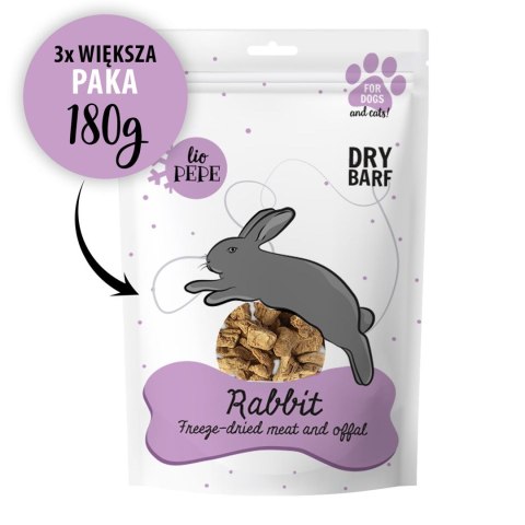 Paka Zwierzaka Lio Pepe Przysmak Rabbit (królicza wątróbka) XL 180g
