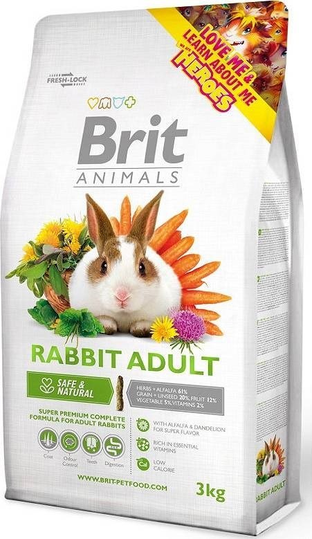 Brit Animals Rabbit Adult Complete 3kg