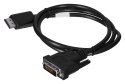 Kabel Lanberg CA-DPDV-10CU-0010-BK (DisplayPort M - DVI-D M; 1m; kolor czarny)