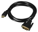 Kabel Lanberg CA-HDDV-10CC-0018-BK (HDMI M - DVI-D (18+1) M; 1,8m; kolor czarny)