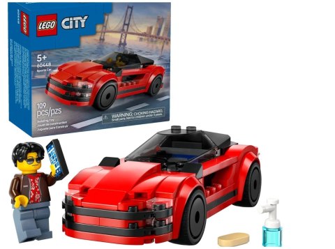 LEGO CITY 60448 Czerwony samochód sportowy LEGO CITY 60448 Czerwony samochód sportowy