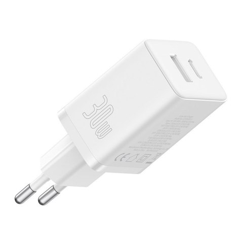 Ładowarka sieciowa Baseus Cube C+U 30W EU (moon white)