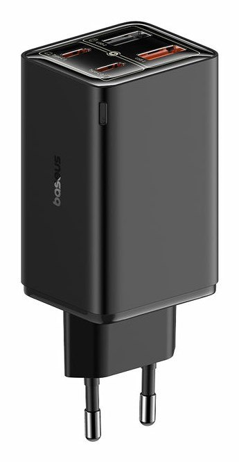 Ładowarka sieciowa Baseus GaN6 Pro FastCharger 2C+2U 65W EU (cluster black)