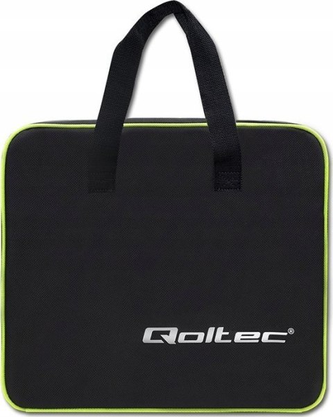 Qoltec Mobilna ładowarka do samochodu elektrycznego EV z regulacją 2w1 Typ2 SCHUKO 3.5kW 230V LCD Przenośna Wallbox 5m