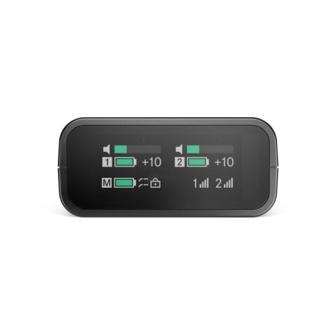 Sennheiser PROFILE WIRELESS 2-CHANNEL SET - 2-kanałowy odbiornik 2,4 GHz, 2 mikrofony na klipsie, akcesoria, etui ładujące, pokr