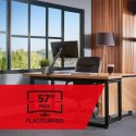 MACLEAN UCHWYT BIURKOWY DO MONITORA LCD 17-57", 27KG, VESA MAX 200X200 PODWÓJNE RAMIĘ MC-968