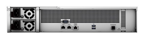NAS Synology RS2423+; 2U RACK; 12x (3.5" SATA HDD/2.5" SATA SSD); AMD Ryzen V1780B, 8 GB DDR4 ECC UDIMM (max. 32GB), 2x 1GbE RJ-