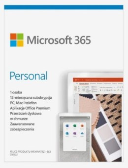 Microsoft 365 Personal PL (1 osoba.; 5 urządzeń ; 12 miesięcy; wersja fizyczna; Polska) (EP2-32454)