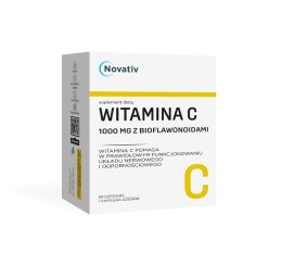 Novativ Witamina C 1000 mg z bioflawonoidami, kaps.,60 szt