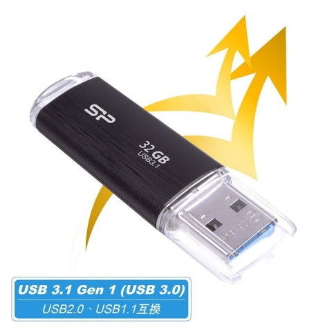 Pendrive Silicon Power Blaze B02 32GB USB 3.1 kolor czarny (SP032GBUF3B02V1K)