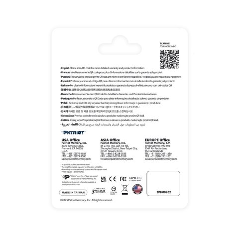 Patriot FLASHDRIVE Tab T560 128GB Dual USB 120MB/s