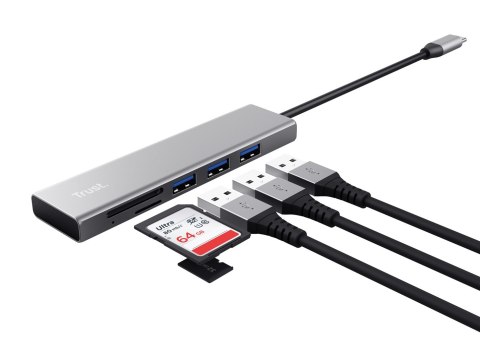 Trust HALYX FAST USB-C HUB CARD READER Trust HALYX FAST USB-C HUB CARD READER