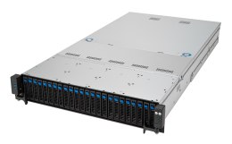 Platforma Asus Rack (2U) RS520A-E12-RS24U AMD Epyc 9004 (24x NVMe, 2xM.2, 2x10Gbe, IPMI, 1+1 1600W)