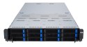 Platforma Asus Rack (2U) RS720A-E12-RS12 AMD Epyc 9004 (8x NVMe, 4x SATA/SAS, 2xM.2, 4xGPU, 2x10Gbe, IPMI, 1+1 2600W)