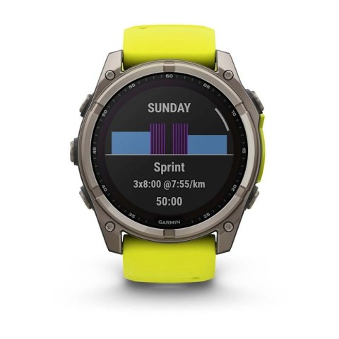 Zegarek Garmin Fenix 8 Solar Sapphire Titanium Amp Yellow/Graphite Zegarek Garmin Fenix 8 Solar Sapphire Titanium Amp Yellow/Graphite