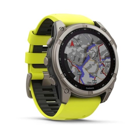Zegarek Garmin Fenix 8 Solar Sapphire Titanium Amp Yellow/Graphite Zegarek Garmin Fenix 8 Solar Sapphire Titanium Amp Yellow/Graphite