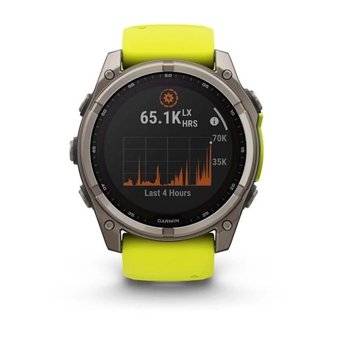 Zegarek Garmin Fenix 8 Solar Sapphire Titanium Amp Yellow/Graphite Zegarek Garmin Fenix 8 Solar Sapphire Titanium Amp Yellow/Graphite