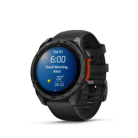 Zegarek sportowy Garmin Fenix 8 AMOLED 47mm Czarny Zegarek sportowy Garmin Fenix 8 AMOLED 47mm Czarny