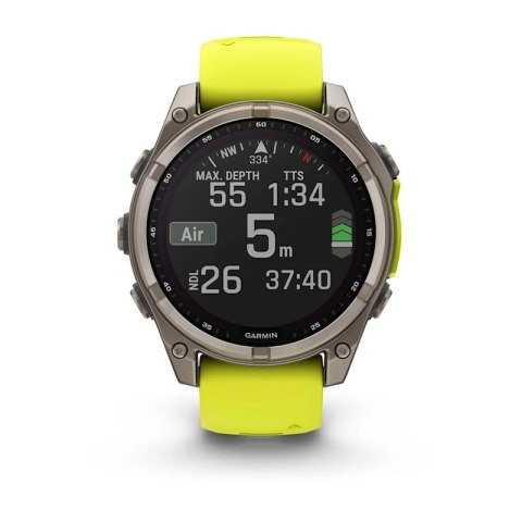 Zegarek sportowy Garmin Fenix 8 Solar Sapphire AMOLED 47mm Tytanowy Zegarek sportowy Garmin Fenix 8 Solar Sapphire AMOLED 47mm Tytanowy