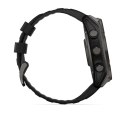Zegarek sportowy Garmin Fenix 8 Solar Sapphire Titanium Carbon Grey DLC 51mm Czarny