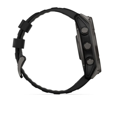 Zegarek sportowy Garmin Fenix 8 Solar Sapphire Titanium Carbon Grey DLC 51mm Czarny Zegarek sportowy Garmin Fenix 8 Solar Sapphire Titanium Carbon Grey DLC 51mm Czarny