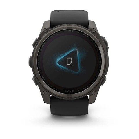Zegarek sportowy Garmin Fenix 8 Solar Sapphire Titanium Carbon Grey DLC 51mm Czarny Zegarek sportowy Garmin Fenix 8 Solar Sapphire Titanium Carbon Grey DLC 51mm Czarny