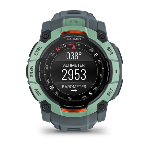 Zegarek sportowy Garmin Instinct 3 AMOLED 50mm Neotropic Twilight Zielony Zegarek sportowy Garmin Instinct 3 AMOLED 50mm Neotropic Twilight Zielony