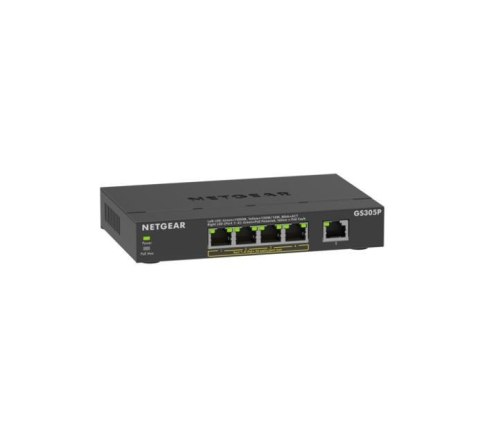 Switch Netgear GS305P-300EUS 5p PoE 63W (PoE+: 4p) Unmanaged Gigabit