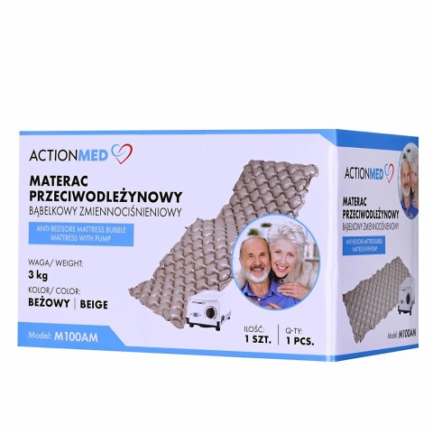 Materac przeciwodleżynowy bąbelkowy zmiennociśnieniowy Materac przeciwodleżynowy bąbelkowy zmiennociśnieniowy