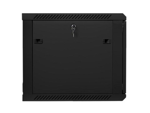 Szafa jednosekcyjna Lanberg WF01-6609-10B (9U; 500mm / 600mm / 600 mm; wisząca; Szklane; 19''; kolor czarny)