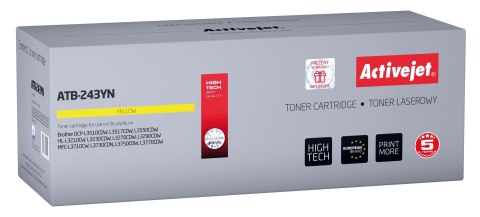 Activejet ATB-243YN Toner (zamiennik Brother TN-243Y; Supreme; 1000 stron; Żółty)