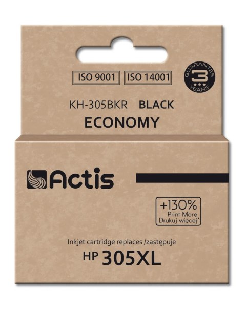 Actis KH-305BKR Tusz (zamiennik do HP 305XL 3YM62A; Standard; 20 ml; czarny)