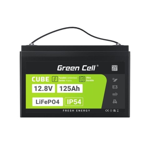 GREEN CELL AKUMULATOR LIFEPO4 CUBE 125AH 12V/12.8V 1600WH LFPGC12V125AH GREEN CELL AKUMULATOR LIFEPO4 CUBE 125AH 12V/12.8V 1600WH LFPGC12V125AH